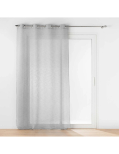 Voilage à œillets 140 x 240 cm Carlin gris