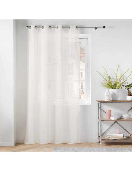 Voilage à œillets 140 x 240 cm Carlin naturel