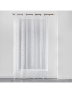 Voilage à œillets 140 x 240 cm Dalya blanc