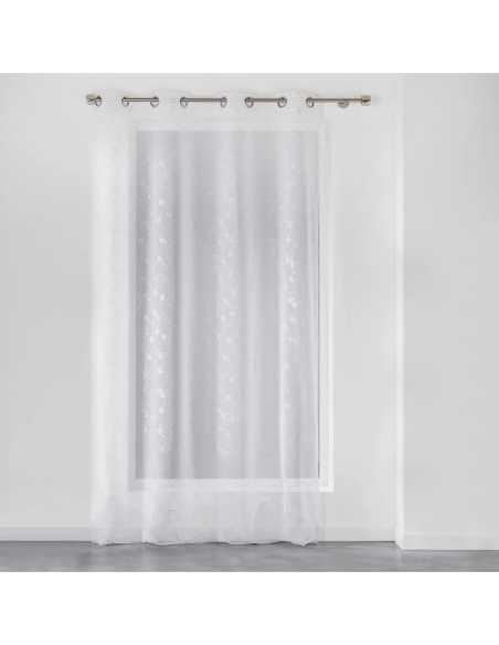 Voilage à œillets 140 x 240 cm Dalya blanc