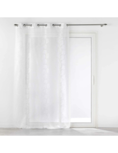 Voilage à œillets 140 x 240 cm Edenia blanc