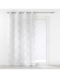 Voilage à œillets 140 x 240 cm Edenia gris