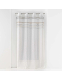 Voilage à œillets 140 x 240 cm Zola effet lin