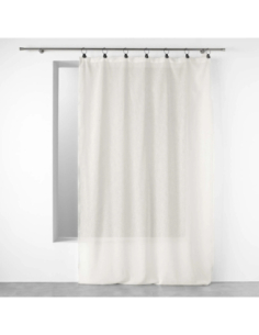 Voilage à anneaux 140 x 240 cm Linka blanc