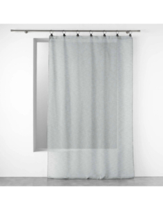 Voilage à anneaux 140 x 240 cm Linka gris