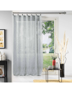 Voilage à anneaux 140 x 240 cm Linka gris 2