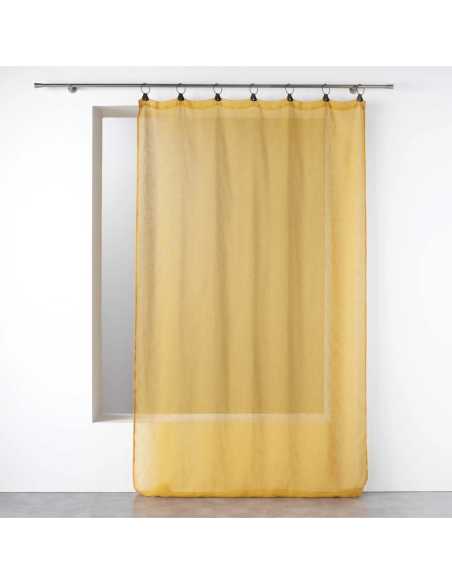 Voilage à anneaux 140 x 240 cm Linka jaune