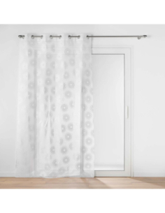 Voilage à œillets 140 x 240 cm Lison argent