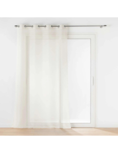 Voilage à œillets 140 x 240 cm Lisséa naturel