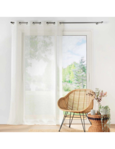 Voilage à œillets 140 x 240 cm Lisséa naturel 2