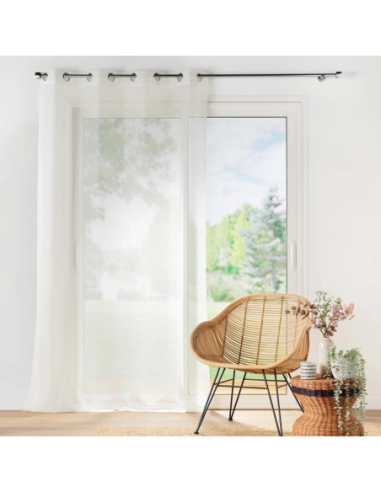 Voilage à œillets 140 x 240 cm Lisséa naturel