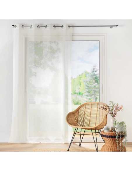 Voilage à œillets 140 x 240 cm Lisséa naturel