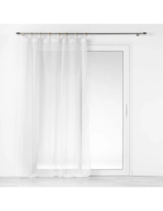 Voilage à œillets bois 140 x 240 cm Minalisa blanc