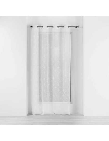 Voilage à œillets 140 x 240 cm Olympia blanc