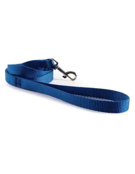 Laisse polyester, 2,5x120 cm, bleu