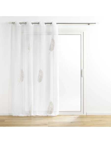 Voilage à œillets 140 x 240 cm Palméor or