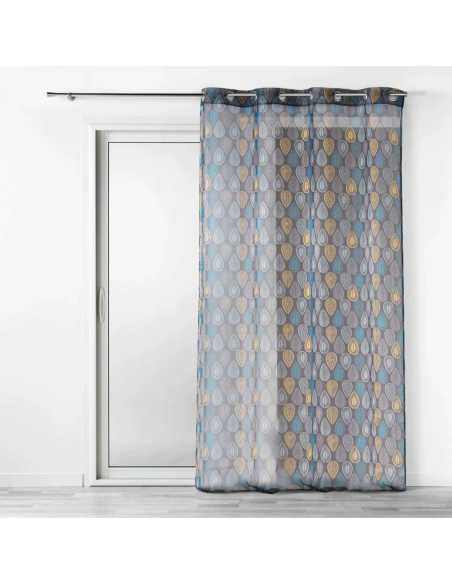 Voilage à œillets 140 x 240 cm Palpito anthracite