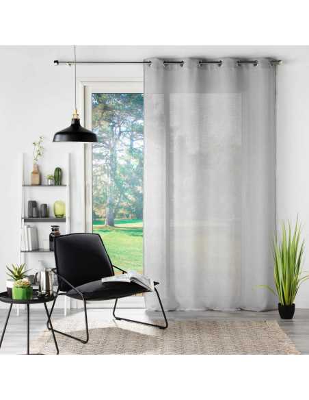 Voilage à œillets 140 x 240 cm Soane gris