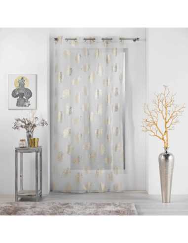 Voilage à œillets 140 x 240 cm Sunny gold