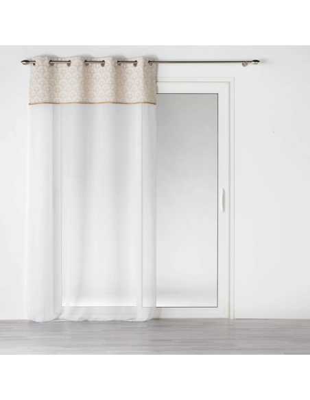 Voilage à œillets 140 x 240 cm Bahina blanc