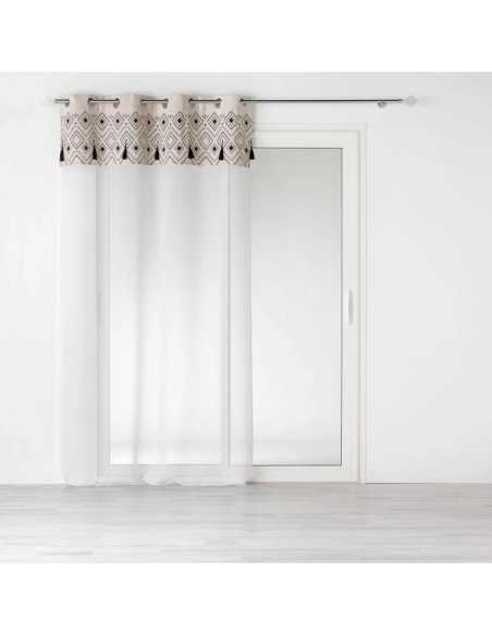 Voilage à œillets 140 x 240 cm Nalika