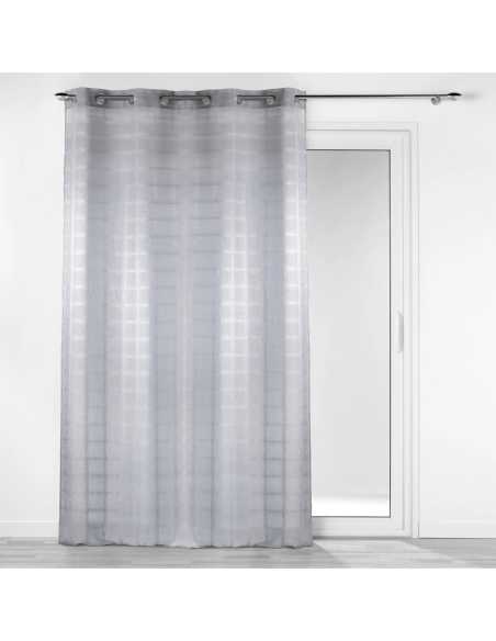 Voilage à œillets 140 x 240 cm Candide gris