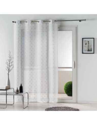 Voilage à œillets 140 x 240 cm Damina blanc