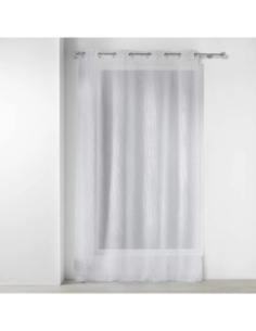Voilage à œillets 140 x 240 cm Filiane blanc