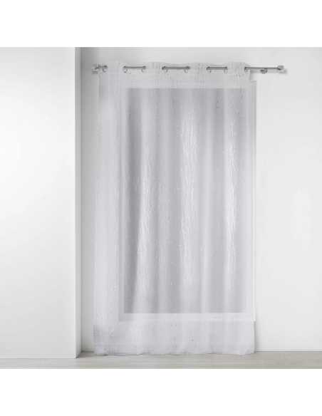 Voilage à œillets 140 x 240 cm Filiane blanc