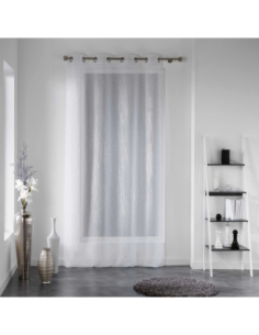 Voilage à œillets 140 x 240 cm Filiane blanc 2