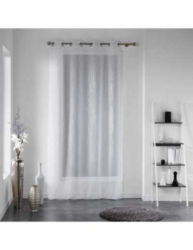 Voilage à œillets 140 x 240 cm Filiane blanc