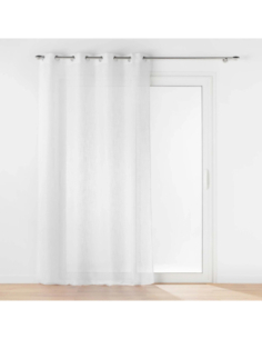 Voilage à œillets 140 x 240 cm Haltona blanc