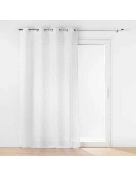 Voilage à œillets 140 x 240 cm Haltona blanc