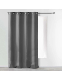 Rideau à œillets 140 x 260 cm Absolu anthracite