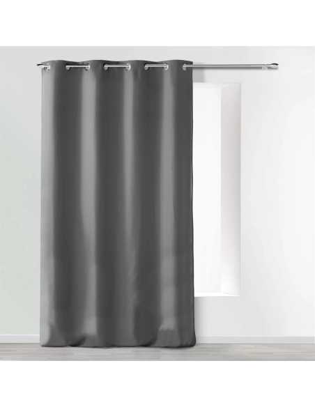 Rideau à œillets 140 x 260 cm Absolu anthracite