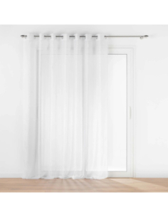Voilage à œillets 240 x 240 cm Lisséa blanc