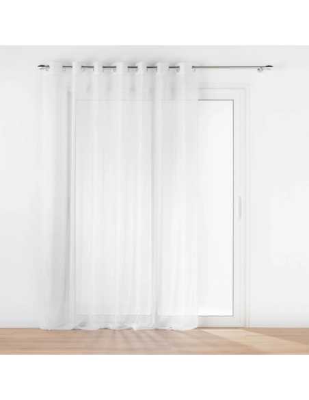 Voilage à œillets 240 x 240 cm Lisséa blanc