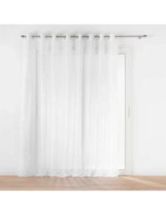 Voilage à œillets 300 x 240 cm Lisséa blanc