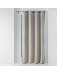 Rideau à œillets 135 x 240 cm Occultant chambray lin