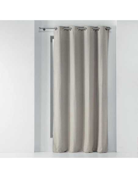 Rideau à œillets 135 x 240 cm Occultant chambray lin