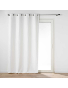 Rideau à œillets 135 x 240 cm Occultant chinéa blanc