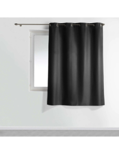 Rideau à œillets 140 x 180 cm Essentiel noir