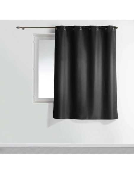 Rideau à œillets 140 x 180 cm Essentiel noir