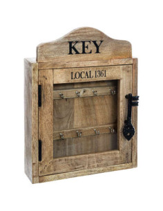 Boîte à clés murale en bois 30 x 40 cm