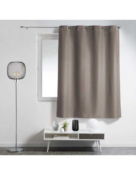 Rideau à œillets 140 x 180 cm Essentiel taupe