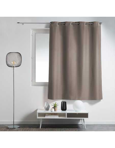 Rideau à œillets 140 x 180 cm Essentiel taupe