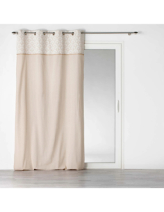 Rideau à œillets 140 x 240 cm Bahina blanc