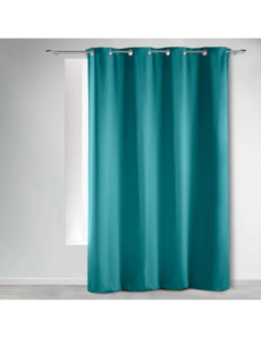 Rideau à œillets 140 x 240 cm Occultant bleu