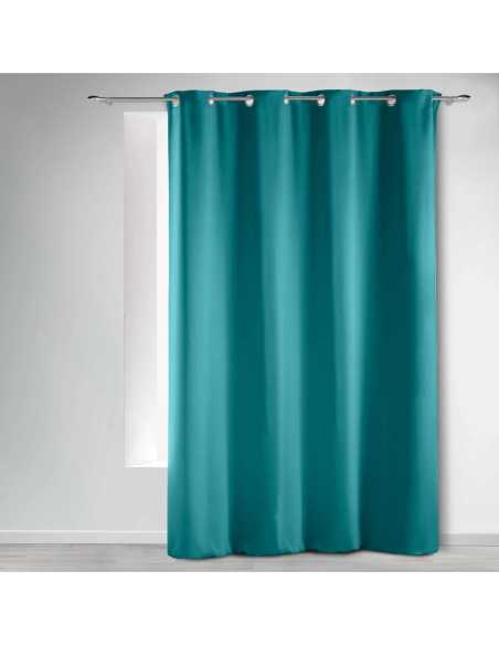 Rideau à œillets 140 x 240 cm Occultant bleu