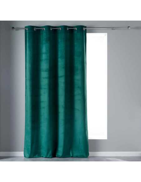 Rideau à œillets 140 x 240 cm Velvetine pétrole